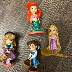 Disney Princess Doll Set - Red, Green, Pink, Blue